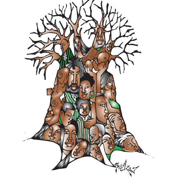 Family Reunion Airbrushed Tree Thumbnail